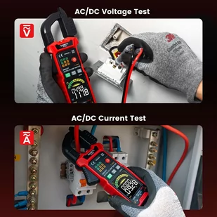 KAIWEETS KC602 Smart Digital Clamp Meter, 6000 Counts True-RMS, Auto Range, AC/DC Current, NCV Detection Function - Multimetry - miniaturka - grafika 5