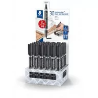 Przybory szkolne - Staedtler Marker Lumocolor permanent duo, czarny, 30 sztuk - miniaturka - grafika 1
