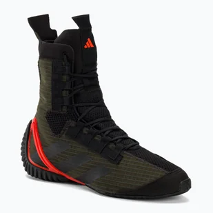 Buty bokserskie adidas Speedex 23 carbon/core black/solar red - Pozostałe akcesoria do sportów walki - miniaturka - grafika 1