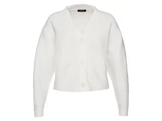 Swetry damskie - esmara Klasyczny kardigan damski (L (44/46), Biały) - grafika 1