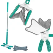 Miotły, szufle, mopy - MOP PŁASKI OBROTOWY WYCISKANY MOTYLEK X TWIST Z WYCISKACZEM + 3 NAKŁADKI - miniaturka - grafika 1