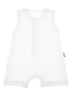 Kombinezony dla dzieci - Chłopięcy Rampers Muślin biały, Nicol,r.68 - miniaturka - grafika 1
