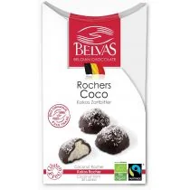 Fair Trade BELGIJSKIE CZEKOLADKI Z NADZIENIEM KOKOSOWYM BEZGLUTENOWE BIO 100 g - BELVAS - Czekolada - miniaturka - grafika 2