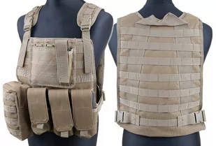 GFC Tactical Kamizelka taktyczna typu MBSS Plate Carrier - coyote GFT-18-000363 - Odzież taktyczna i umundurowanie - miniaturka - grafika 1