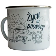 Kubki - Kubek emaliowany - Życie w podróży! - TravelSet - miniaturka - grafika 1