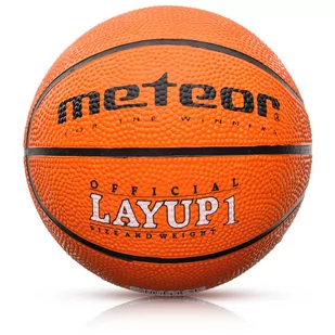 Meteor Piłka koszykowa Layup 1 pomarańczowy 07123 - Koszykówka - miniaturka - grafika 1