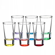 Kubki - KIELISZKI KOLOROWE DNO COLORS DO WÓDKI 28ML 6 SZT - miniaturka - grafika 1