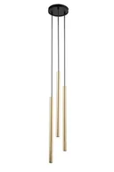 Lampy sufitowe - Lampa wisząca Sopel Lux 3 srebrna – nowoczesny design z nutą luksusu - miniaturka - grafika 1