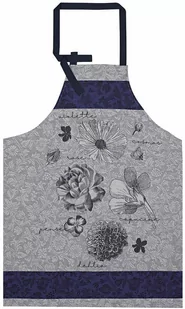 Le Jacquard Fran ais Fartuch kuchenny Fleurs  Croquer Niebieski - Ściereczki, gąbki, czyściki - miniaturka - grafika 1