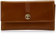 Portfele - Timberland Damski skórzany portfel z klapką RFID, organizer, jeden rozmiar, Koniak (Buff Apache), Rozmiar Uniwersalny - miniaturka - grafika 1