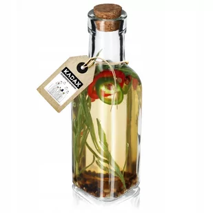 Szklana Butelka Z Korkiem Na Nalewki Oliwę 175ml - Domowy wyrób alkoholu - miniaturka - grafika 1