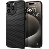 Etui i futerały do telefonów - Spigen Liquid Air do iPhone 15 Pro Max matte black - miniaturka - grafika 1