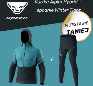 Kurtki i kamizelki sportowe damskie - DYNAFIT Zestaw na zimę dla Niego: kurtka Alpine Hybrid Jacket + spodnie Alpine Winter Tight - grafika 1