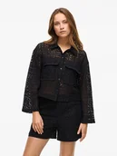 Kurtki damskie - Vila Kurtka przejściowa w kolorze czarnym - miniaturka - grafika 1