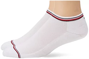 Tommy Hilfiger Męskie Skarpety, Biały, 43/46 / 2 pary - Skarpetki damskie - miniaturka - grafika 1