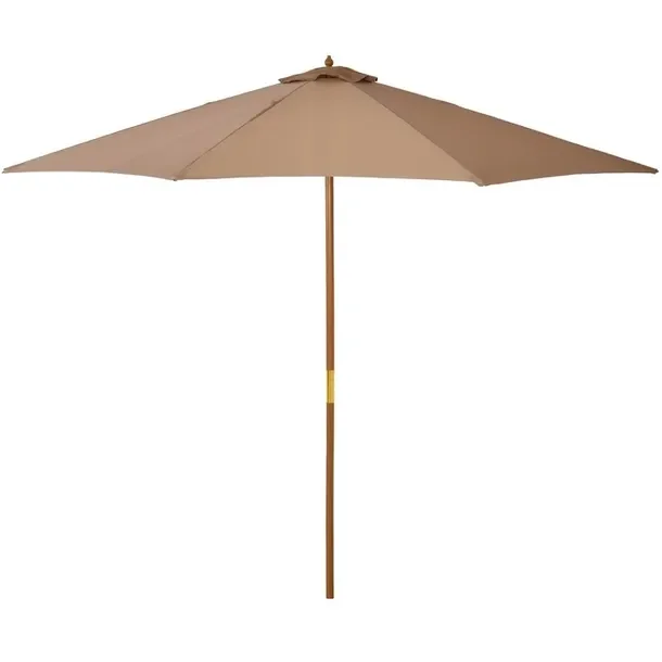 Parasol ogrodowy drewniany 3m x 2,5m, kolor khaki