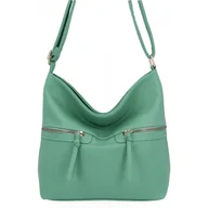 Torebki damskie - Uniwersalna Torebka Damska Listonoszka firmy Herisson 1052L2096 Jasno Zielona - miniaturka - grafika 1