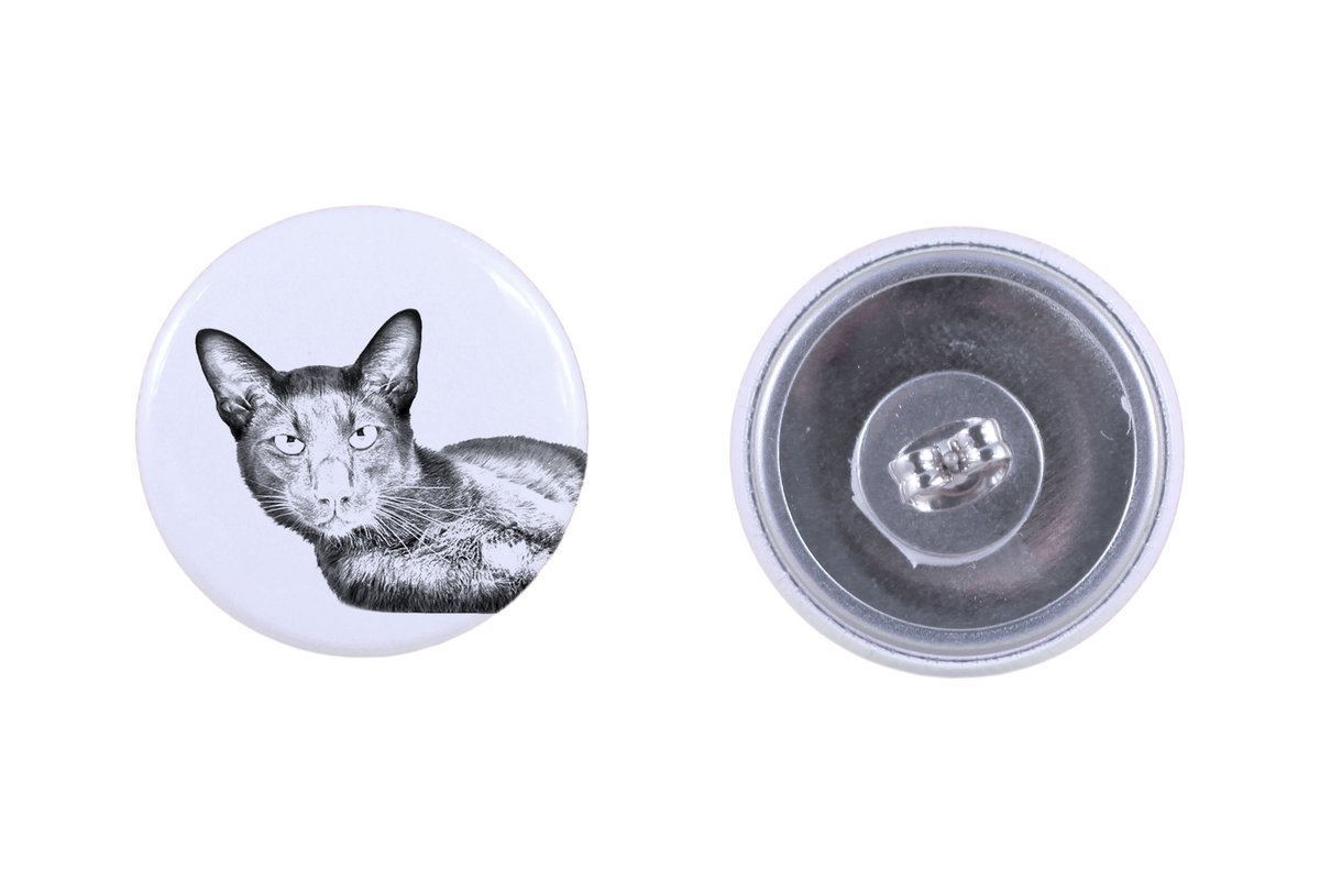 Hawana Brązowa - kolczyki z ukochanym kotem, własne foto, idealny gadżet dla miłośników kotów marki Art.-Dog