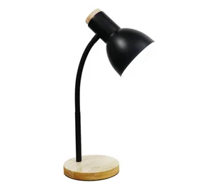 Zuma Line SM-W02-BL - Lampa stołowa 1xE27/40W/230V czarna/dąb - Lampy stojące - miniaturka - grafika 1