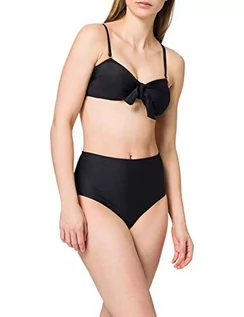 Stroje kąpielowe - Urban Classics Damski zestaw bikini, dwuczęściowy kostium kąpielowy High Waist dla kobiet, rozmiary XS - XL, czarny, M - grafika 1