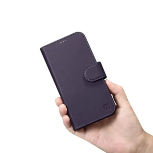 iCarer Wallet Case 2in1 etui iPhone 14 skórzany pokrowiec z klapką Anti-RFID ciemnofioletowy (WMI14220725-DP) - Etui i futerały do telefonów - miniaturka - grafika 15
