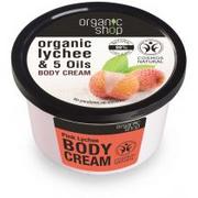 Balsamy i kremy do ciała - Natura Siberica Organic Shop Pink Lychee Body Cream krem do ciała 250ml - miniaturka - grafika 1
