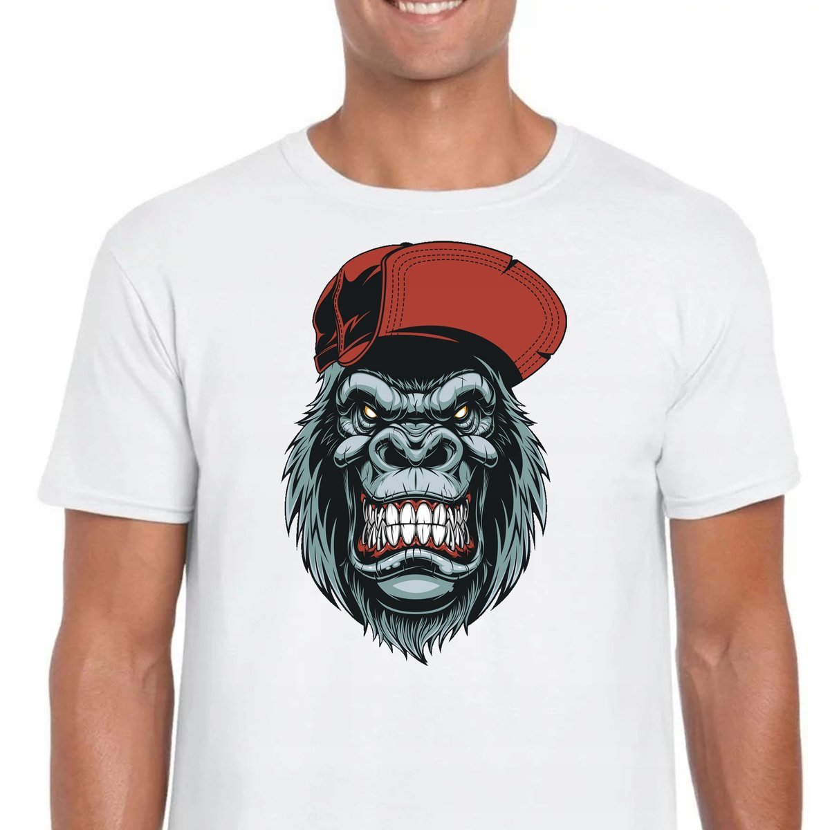 3234 KOSZULKA MAŁPA GORYL GORILLA BASEBALL S