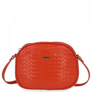 Uniwersalna Listonoszka Damska firmy David Jones Ceglasta - Torebki damskie - miniaturka - grafika 1