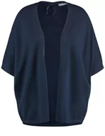 Swetry damskie - SAMOON Oversize'owy kardigan z rękawami à la nietoperz Niebieski 48/XL - miniaturka - grafika 1