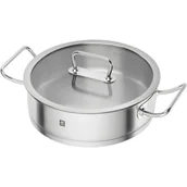 Patelnie - Zwilling Patelnia sauté z uchwytami i pokrywą Pro 28cm 65127-280-0 - miniaturka - grafika 1
