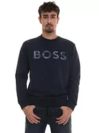 Bluzy męskie - BOSS Casual bluza męska We boss, granatowy, XL - miniaturka - grafika 1