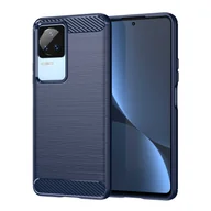 Etui i futerały do telefonów - Hurtel Carbon Case etui Xiaomi Poco F4 5G elastyczny silikonowy karbonowy pokrowiec niebieskie - miniaturka - grafika 1