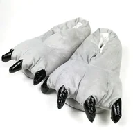 Kapcie damskie - Kapcie Pazury Szare, Rozmiar 35-38 - miniaturka - grafika 1