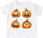 Koszulki dla dziewczynek - koszulka na dzień dyni z dyniami - miniaturka - grafika 1