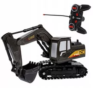 Zabawki zdalnie sterowane - Zdalnie Sterowana Duża Koparka Spychacz Na Pilot - miniaturka - grafika 1