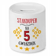 Skarbonki - Dla Standupera Skarbonka na Urodziny na Prezent z Nadrukiem ze Zdjęciem + Opakowanie na prezent (wzór 04) - miniaturka - grafika 1