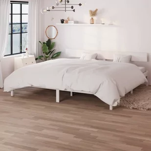 Lumarko Rama łóżka biała sosna z litego drewna 180x200 cm - Łóżka - miniaturka - grafika 1