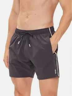 BOSS Szorty kąpielowe Iconic 50491594 Szary Regular Fit - Kąpielówki męskie - miniaturka - grafika 1