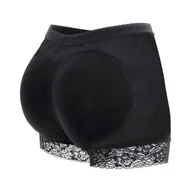 Odzież ciążowa - Majtki Push-Up Efekt Powiększenia Modelowanie Pośladków Koronka Czarne Xxl - miniaturka - grafika 1