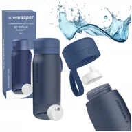 Butelki filtrujące - Butelka filtrująca niebieska + wkład Wessper bidon 500ml na wodę z filtrem - miniaturka - grafika 1