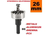 Otwornice - Otwornica szlifowana HSS 26mm, wiertło do metalu, aluminium, drewna - miniaturka - grafika 1