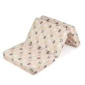 Materace - Składany materac dziecięcy z pokrowcem 120x60 - misie - miniaturka - grafika 1