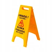Akcesoria BHP - Tablica ostrzegawcza stojak potykacz Uwaga Śliska Podłoga - miniaturka - grafika 1