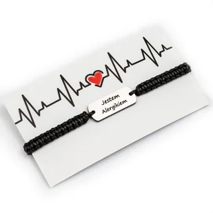 Bransoletka informacyjna-medyczna "Jestem Alergikiem" BA4327 - Bransoletki - miniaturka - grafika 1