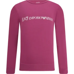 EA7 Bluza | Regular Fit - Bluzy dla dziewczynek - miniaturka - grafika 1