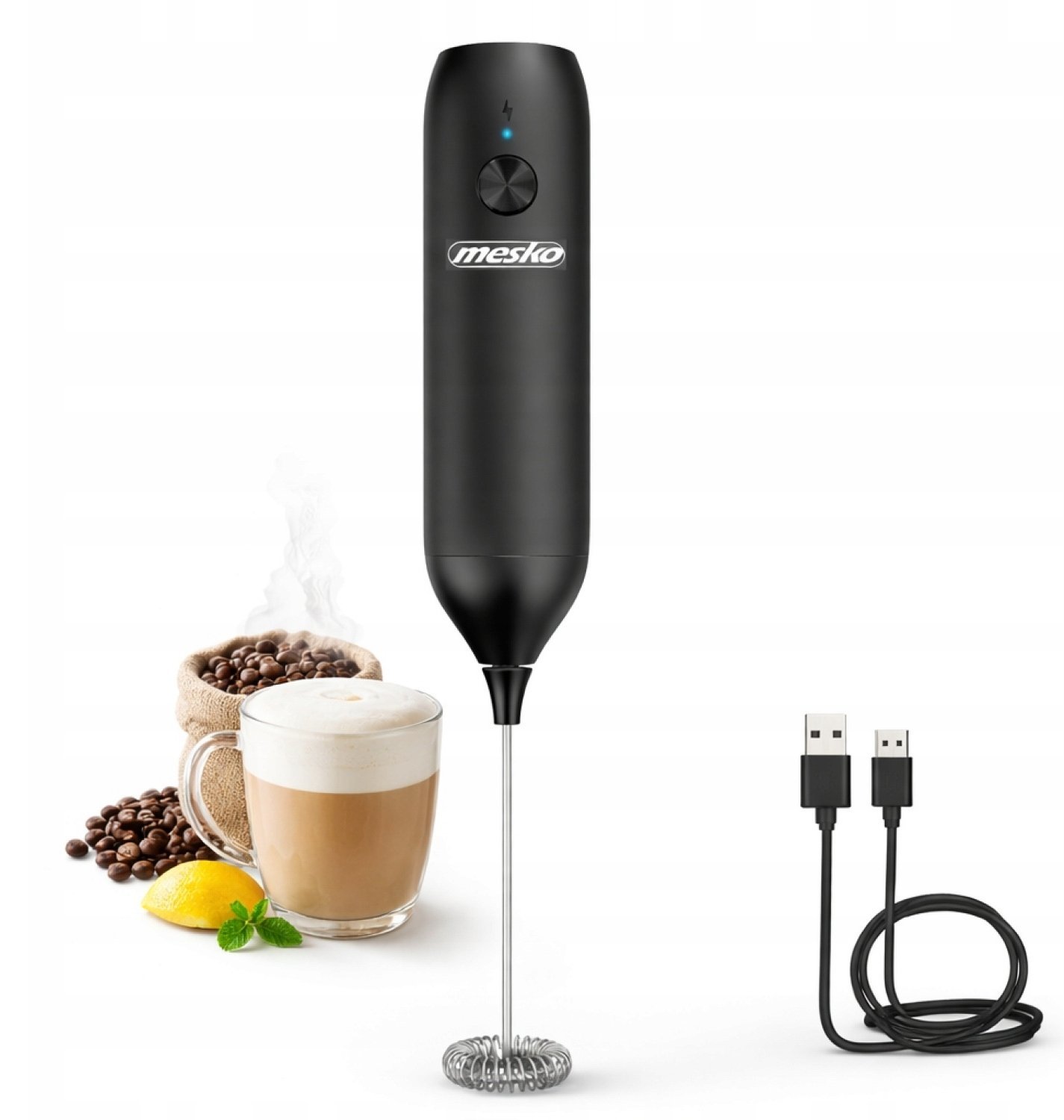 MS 4534 Spieniacz do mleka akumulatorowy usb-c