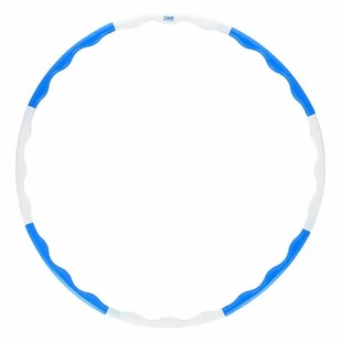 One Fitness HHP090 BLUE-WHITE HULA HOP 0,4KG 90CM - Pozostały sprzęt i akcesoria do ćwiczeń - miniaturka - grafika 1