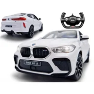 Zabawki zdalnie sterowane - Samochód Zdalnie Sterowany Rc Duże Auto Na Pilot Bmw X6 M LEDy Rastar Bia - miniaturka - grafika 1