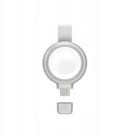 Ładowarki do telefonów - 4smarts Ładowarka indukcyjna MFI Fast Charger dla Apple Watch srebrna/silver 541000 - miniaturka - grafika 1
