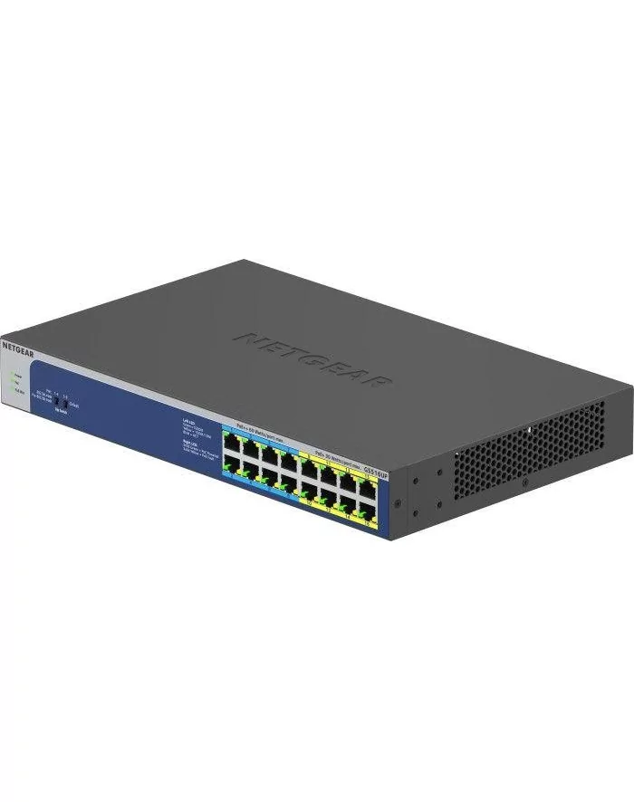 Netgear GS516UP Unmanaged Gigabit Ethernet 10/100/1000 Grey Power over Ethernet PoE Switch